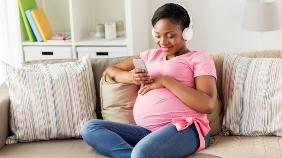 woman using smartphone